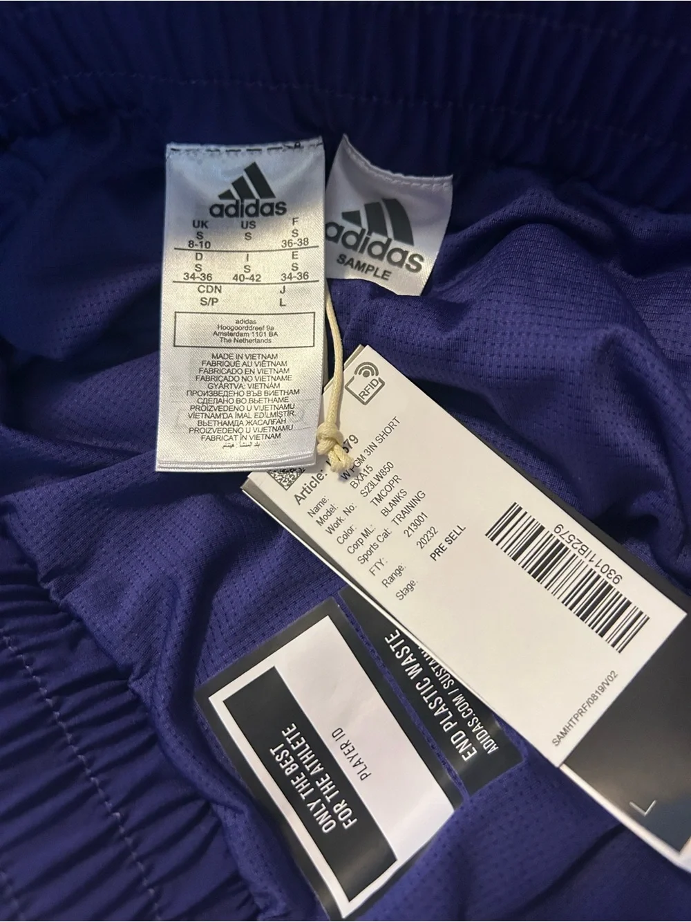 adidas Women's Deep Purple Athletic Running Shorts